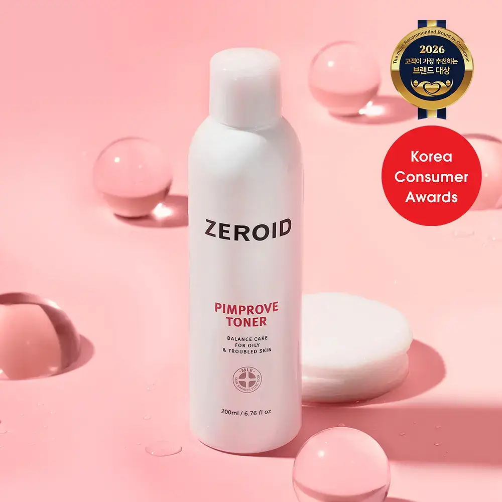 [트러블 피부 추천/저자극 각질 케어] 제로이드 핌프로브 토너 200ml